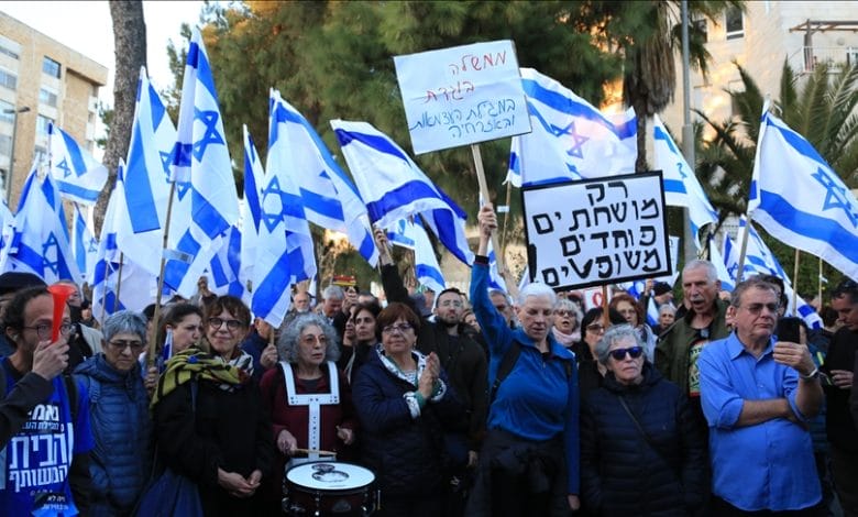احتجاجات اسرائيليين - تل ابيب
