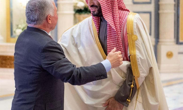 الملك عبدالله الثاني - ولي العهد السعودي